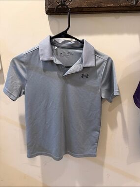 Under Armour Men’s Pale Blue Tech Polo